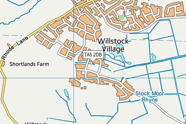 TA5 2DB map - OS VectorMap District (Ordnance Survey)