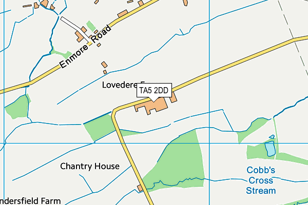 TA5 2DD map - OS VectorMap District (Ordnance Survey)