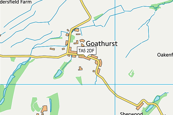 TA5 2DF map - OS VectorMap District (Ordnance Survey)