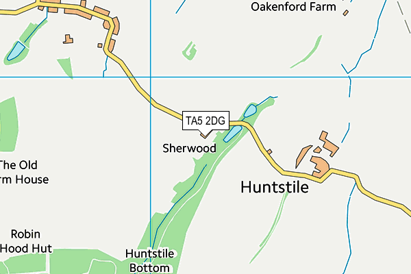 TA5 2DG map - OS VectorMap District (Ordnance Survey)