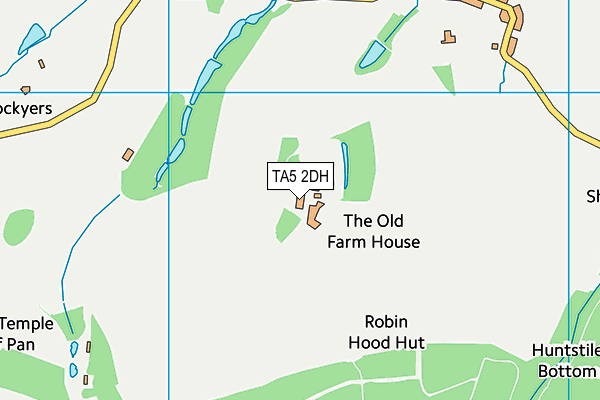 TA5 2DH map - OS VectorMap District (Ordnance Survey)