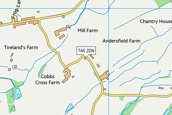 TA5 2DN map - OS VectorMap District (Ordnance Survey)