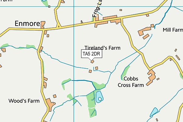 TA5 2DR map - OS VectorMap District (Ordnance Survey)