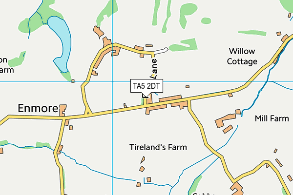 TA5 2DT map - OS VectorMap District (Ordnance Survey)