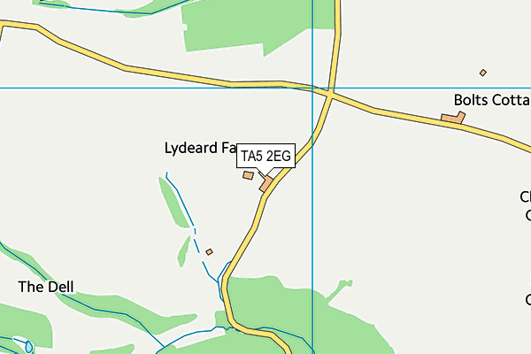 TA5 2EG map - OS VectorMap District (Ordnance Survey)