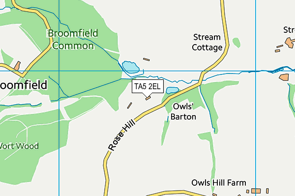 TA5 2EL map - OS VectorMap District (Ordnance Survey)