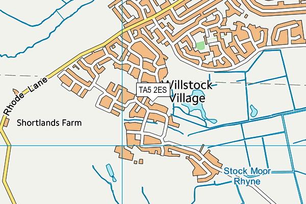 TA5 2ES map - OS VectorMap District (Ordnance Survey)