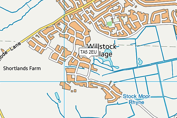 TA5 2EU map - OS VectorMap District (Ordnance Survey)