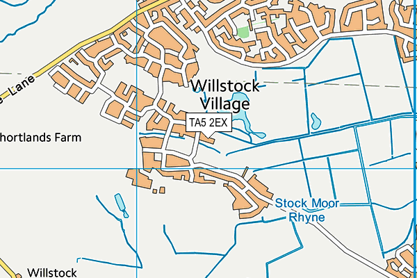 TA5 2EX map - OS VectorMap District (Ordnance Survey)