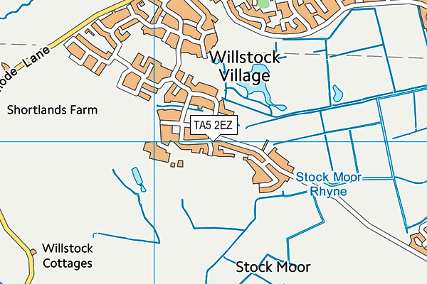 TA5 2EZ map - OS VectorMap District (Ordnance Survey)