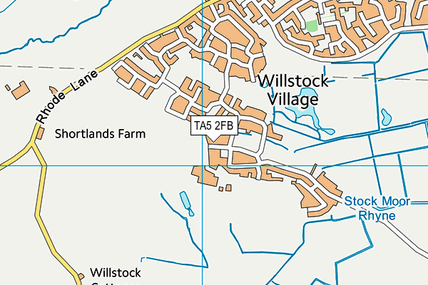 TA5 2FB map - OS VectorMap District (Ordnance Survey)