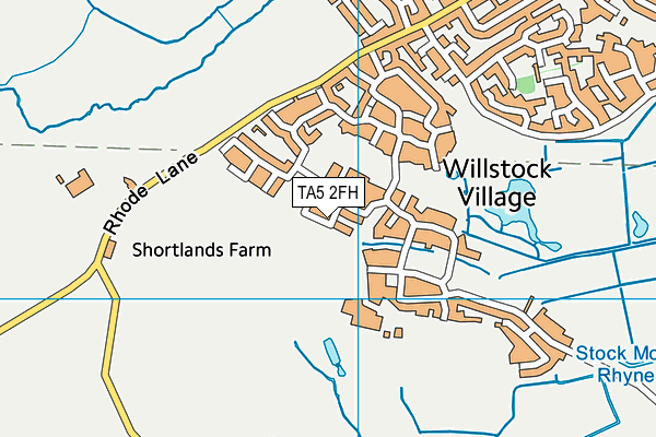 TA5 2FH map - OS VectorMap District (Ordnance Survey)