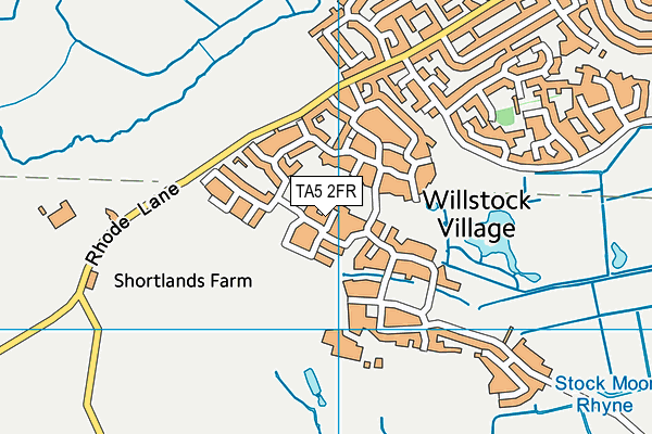 TA5 2FR map - OS VectorMap District (Ordnance Survey)