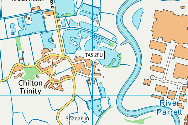 TA5 2FU map - OS VectorMap District (Ordnance Survey)