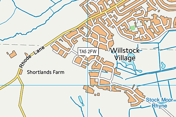 TA5 2FW map - OS VectorMap District (Ordnance Survey)