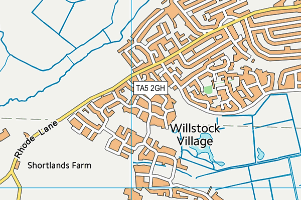 TA5 2GH map - OS VectorMap District (Ordnance Survey)