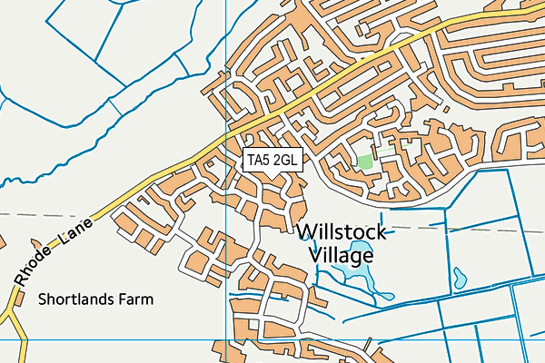 TA5 2GL map - OS VectorMap District (Ordnance Survey)