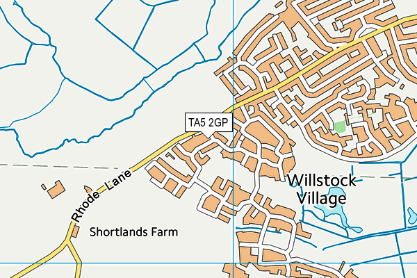 TA5 2GP map - OS VectorMap District (Ordnance Survey)