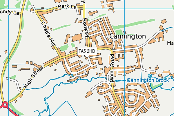 TA5 2HD map - OS VectorMap District (Ordnance Survey)