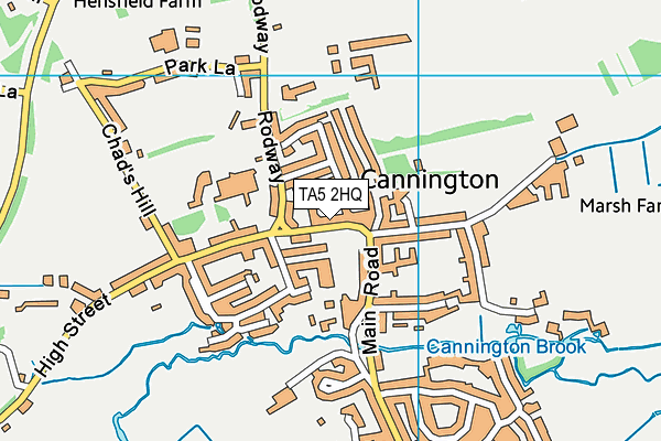 TA5 2HQ map - OS VectorMap District (Ordnance Survey)