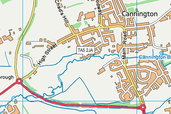 TA5 2JA map - OS VectorMap District (Ordnance Survey)