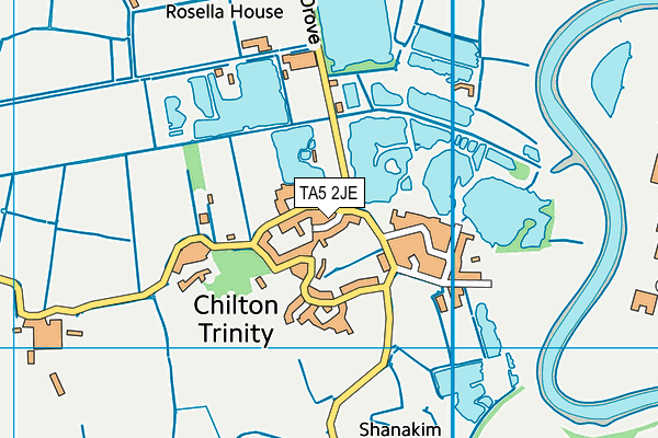 TA5 2JE map - OS VectorMap District (Ordnance Survey)
