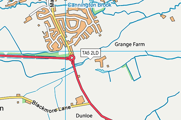 TA5 2LD map - OS VectorMap District (Ordnance Survey)