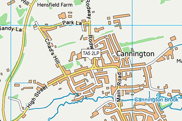 TA5 2LP map - OS VectorMap District (Ordnance Survey)