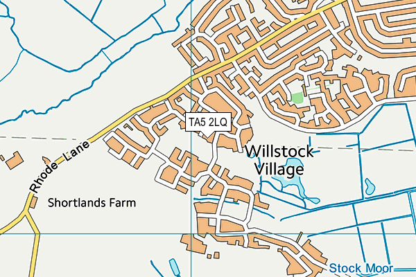 TA5 2LQ map - OS VectorMap District (Ordnance Survey)