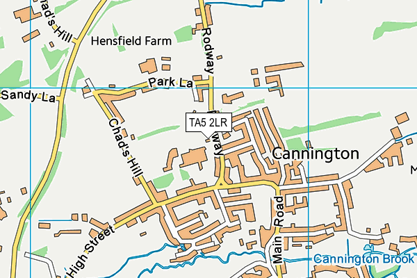 TA5 2LR map - OS VectorMap District (Ordnance Survey)