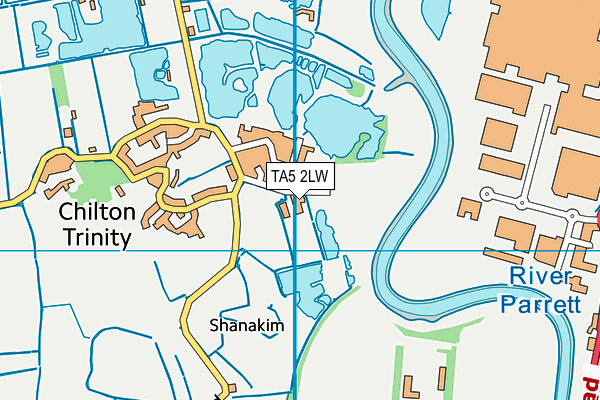 TA5 2LW map - OS VectorMap District (Ordnance Survey)