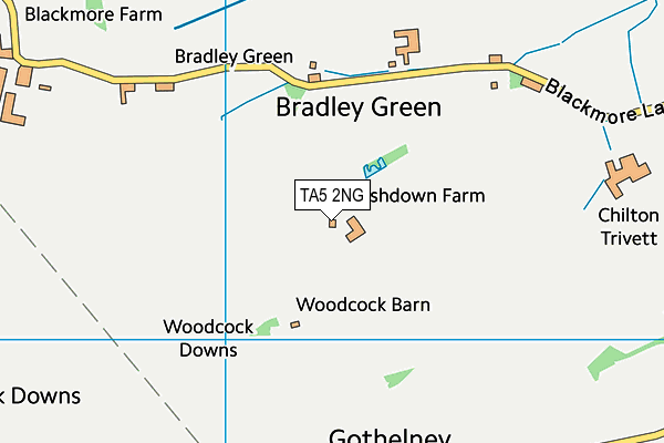 TA5 2NG map - OS VectorMap District (Ordnance Survey)