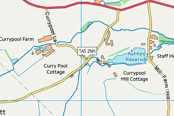 TA5 2NH map - OS VectorMap District (Ordnance Survey)