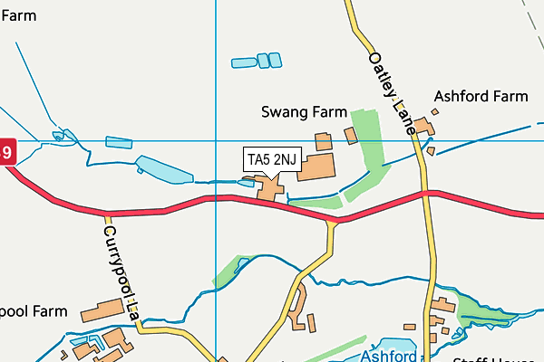 TA5 2NJ map - OS VectorMap District (Ordnance Survey)