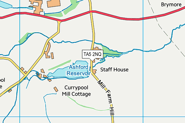 TA5 2NQ map - OS VectorMap District (Ordnance Survey)