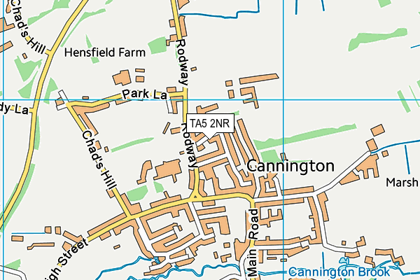 TA5 2NR map - OS VectorMap District (Ordnance Survey)