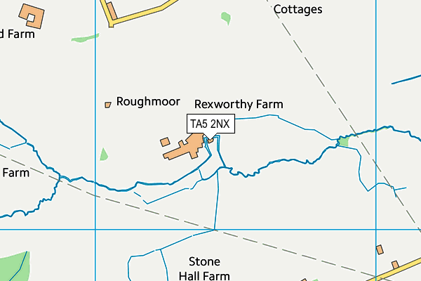 TA5 2NX map - OS VectorMap District (Ordnance Survey)