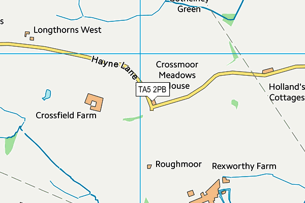 TA5 2PB map - OS VectorMap District (Ordnance Survey)