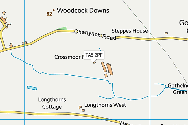 TA5 2PF map - OS VectorMap District (Ordnance Survey)