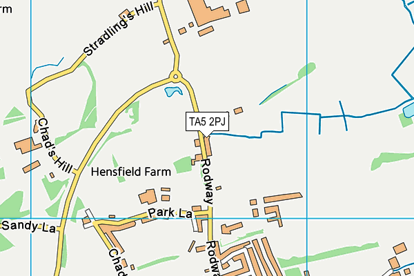TA5 2PJ map - OS VectorMap District (Ordnance Survey)