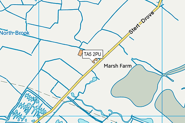 TA5 2PU map - OS VectorMap District (Ordnance Survey)