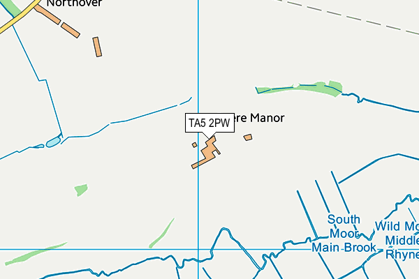 TA5 2PW map - OS VectorMap District (Ordnance Survey)