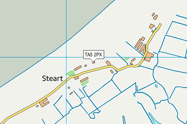 TA5 2PX map - OS VectorMap District (Ordnance Survey)