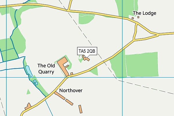 TA5 2QB map - OS VectorMap District (Ordnance Survey)