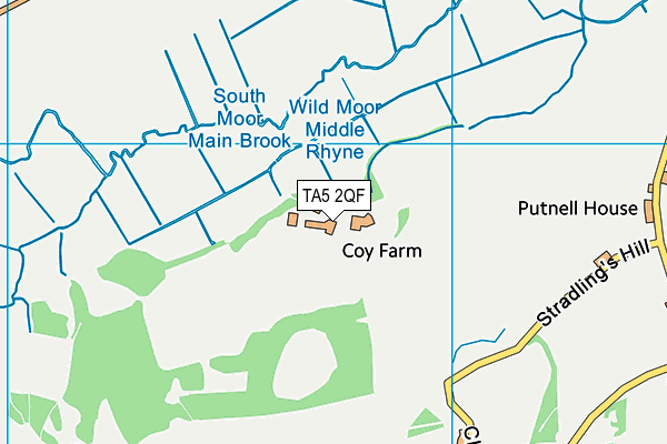 TA5 2QF map - OS VectorMap District (Ordnance Survey)