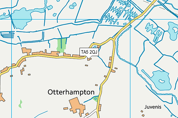 TA5 2QJ map - OS VectorMap District (Ordnance Survey)