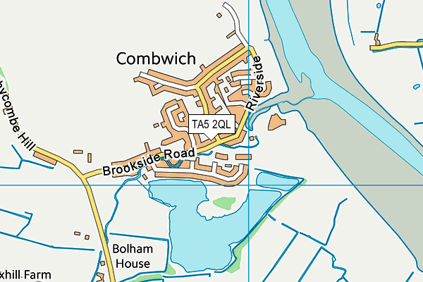 TA5 2QL map - OS VectorMap District (Ordnance Survey)