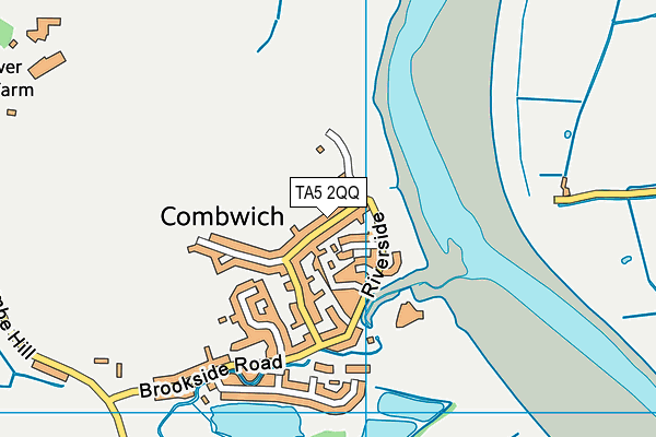 TA5 2QQ map - OS VectorMap District (Ordnance Survey)