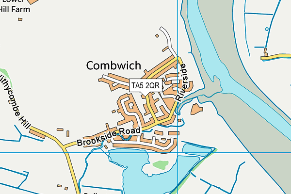 TA5 2QR map - OS VectorMap District (Ordnance Survey)