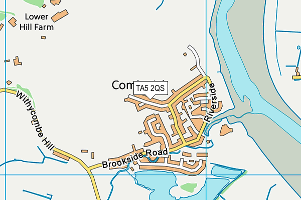 TA5 2QS map - OS VectorMap District (Ordnance Survey)